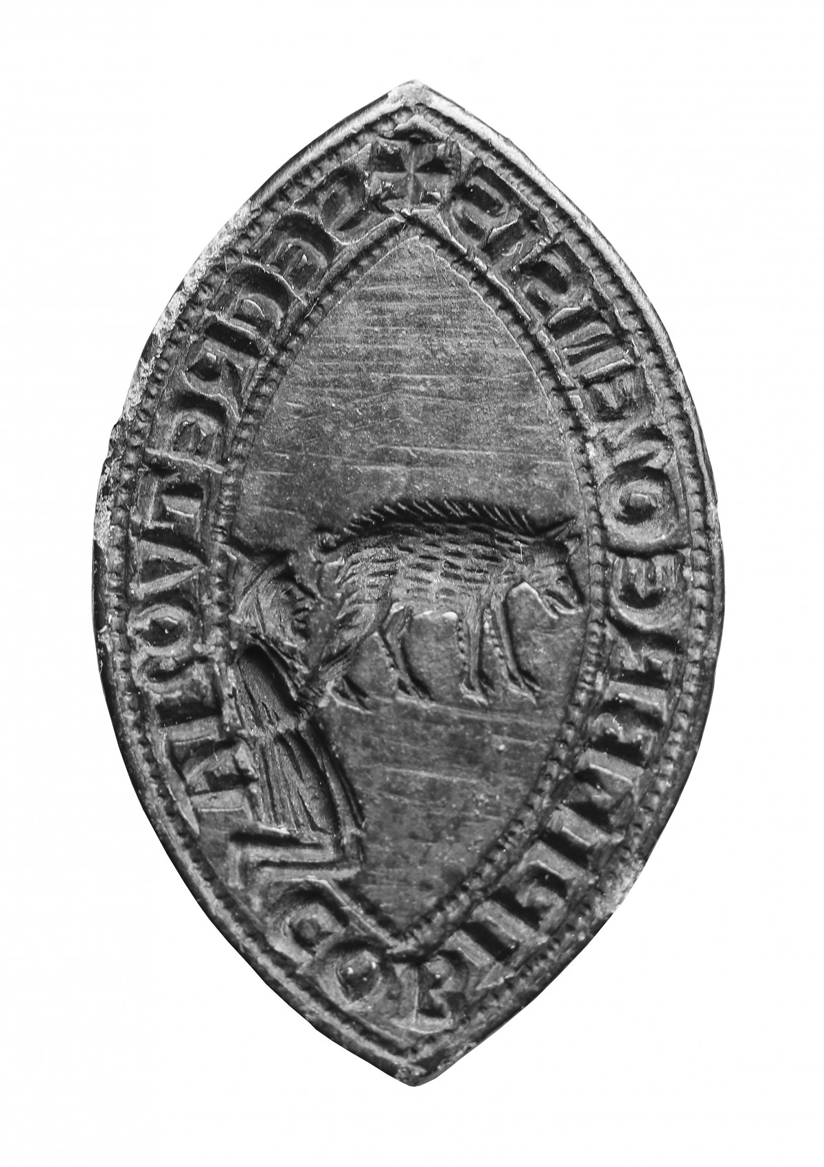 Vorderseite des Siegels vom Heiligenberg.