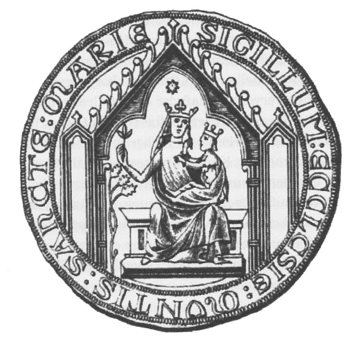 Siegel des Chorherrenstifts Heiligenberg.