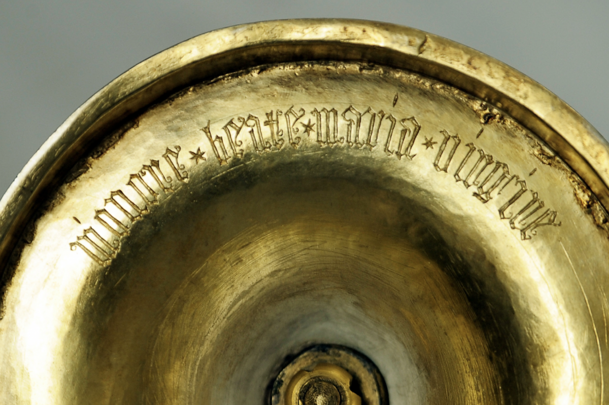 Unterseite des Asendorfer Abendmahlskelch (Foto: D. Focke)