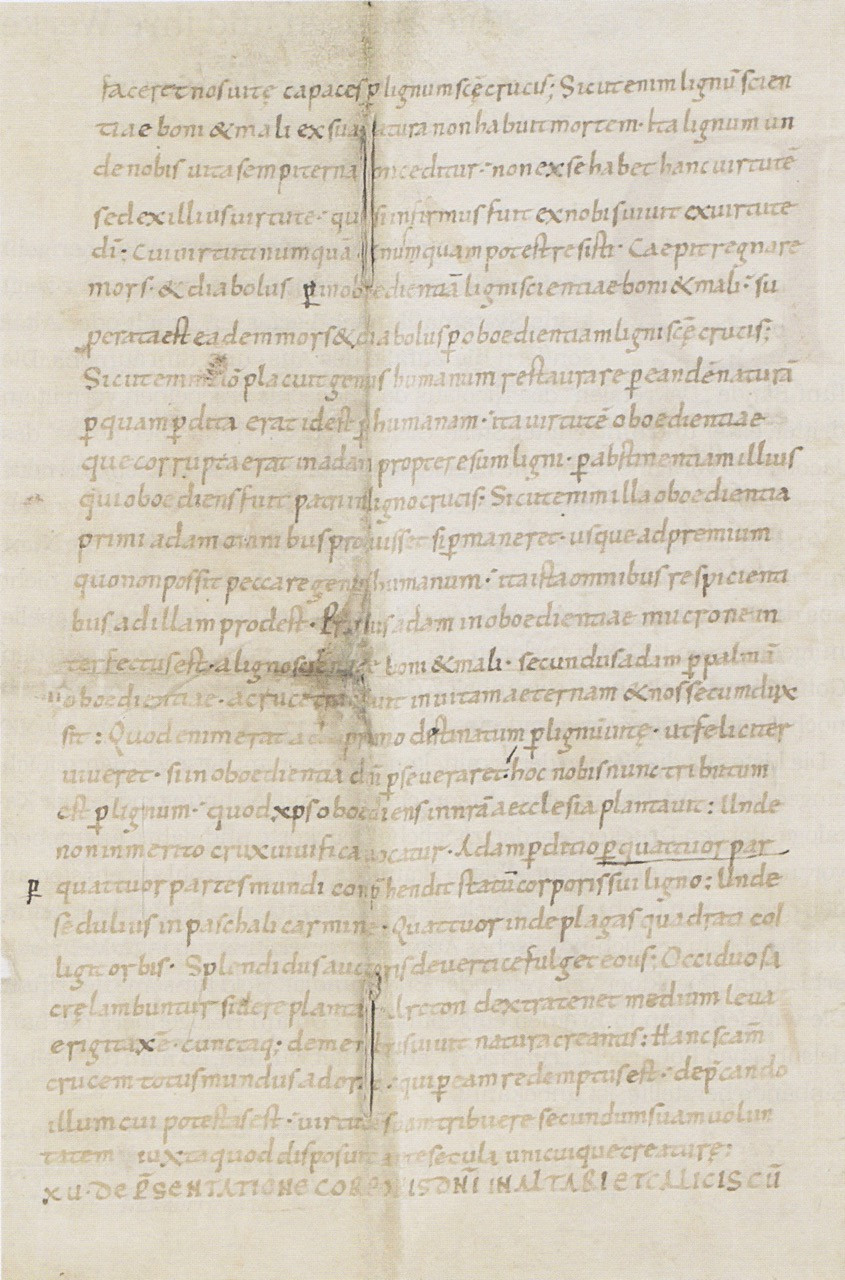 Seite des „Liber Offizialis“des Amalar von Metz.